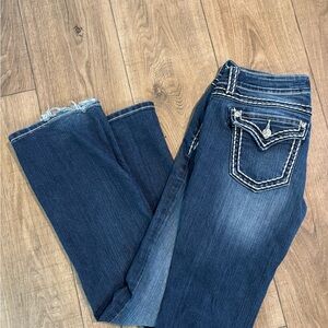 Miss Me Dark Blue Boot Cut Jeans